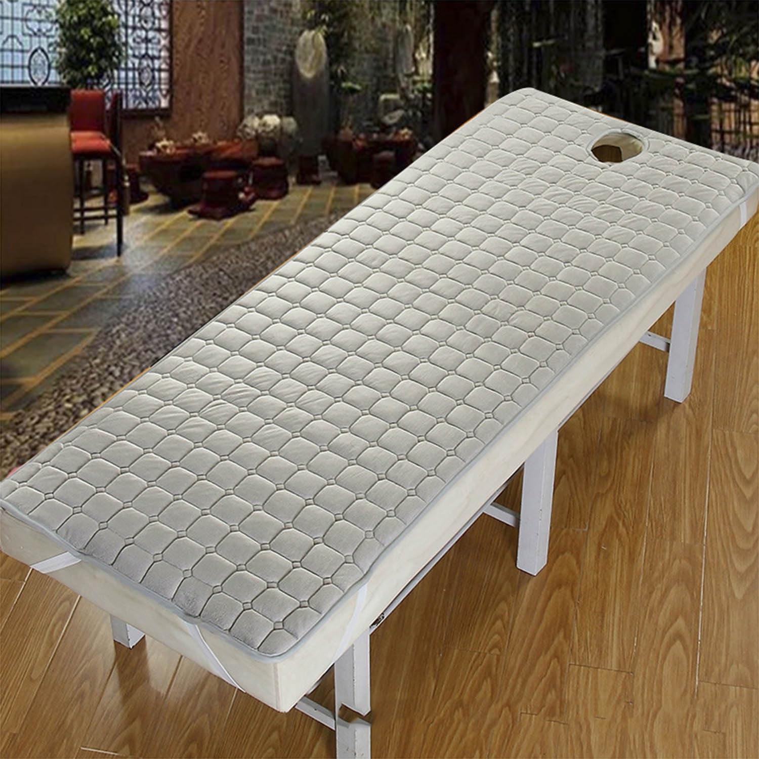 Matelas de massage table avec trou pour soulager les cervicales lors des soins de 70x190cm