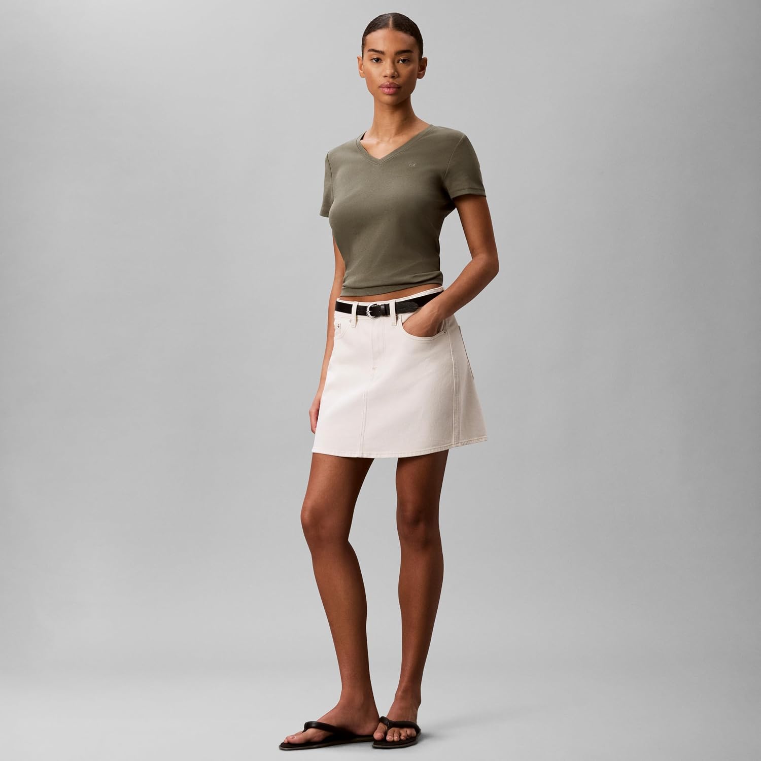 Calvin Klein V-Neck Short Sleeve Tee