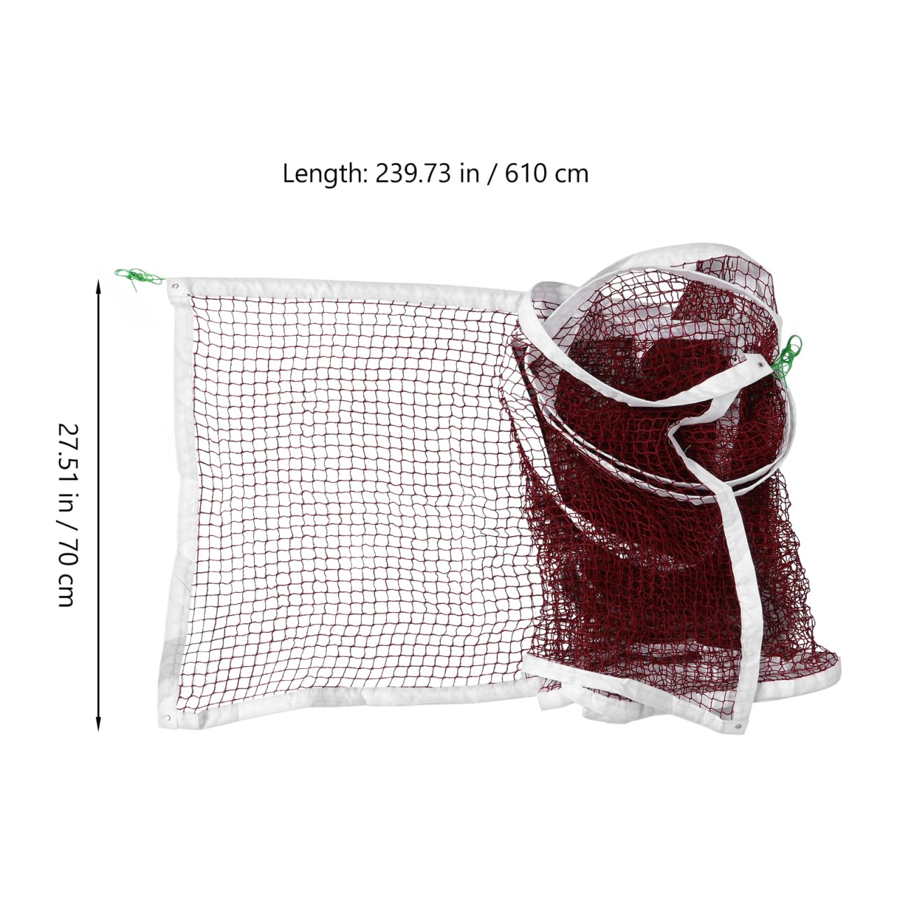 Milisten Filet De Badminton Polyvalent pour Usage Intérieur/extérieur Fabriqué en Polyester Facile À Installer pour Le Beach-Volley