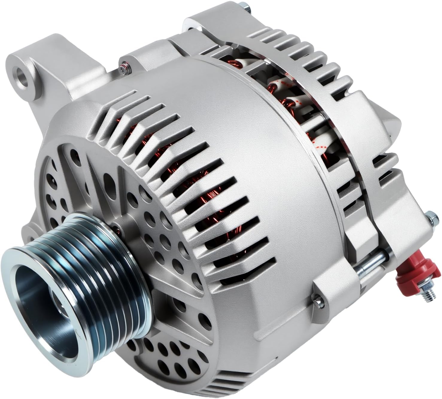 New 7791 Alternator for F Series Truck for F150 Expedition 1997-2002, F250 1997-1999 V8 5.4 4.6L, E-Series E-150 E-250 E-350 Econoline 1997-2001 V8 4.6 5.4L, 130A 12V 8-Groove-Pulley