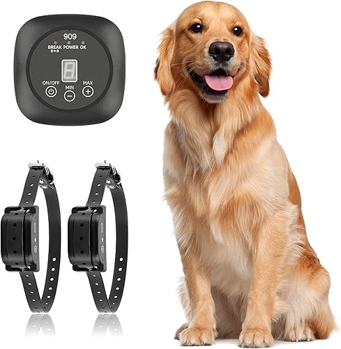 TTPet Sistema de contención de mascotas in-groundAboveground valla eléctrica para perro collar impermeable IP66 y recargable corrección de golpes y