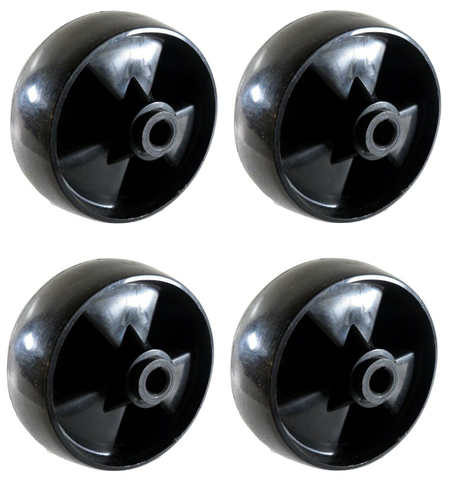HASMX 5" x 2-5/8" Deck Wheel Replacement Part for MTD Troy-Bilt Yardman Murray Mowers, Replaces Part Numbers MTD 734-04155, Toro 112-0677, Fit MTD 42", 50", and 54" Decks (4-Pack)