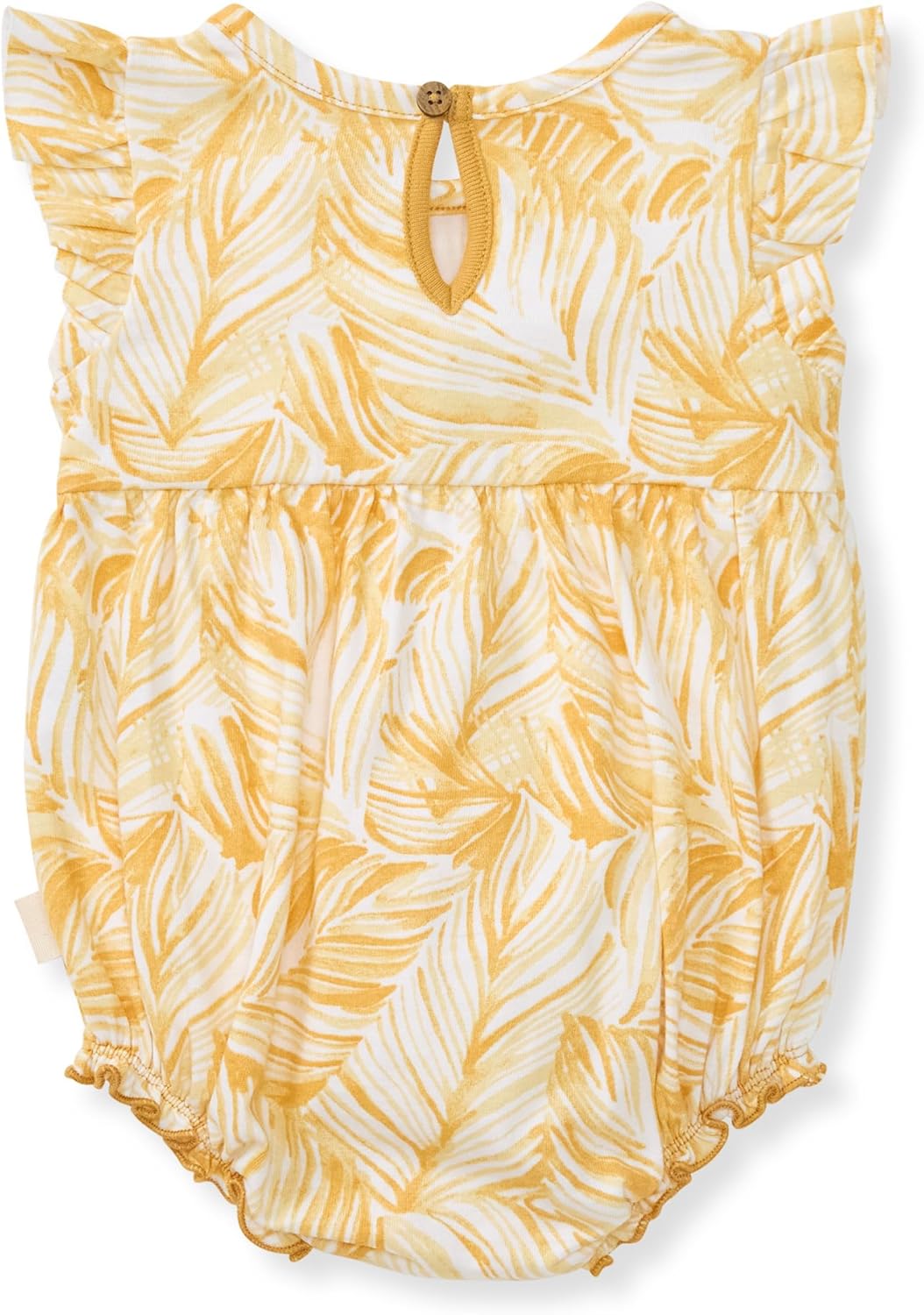 Burt's Bees Baby Baby Girls Romper - 100% Organic Cotton, One-Piece Shortall Girl Outfit for Sizes Newborn to 24 Months - Image 2