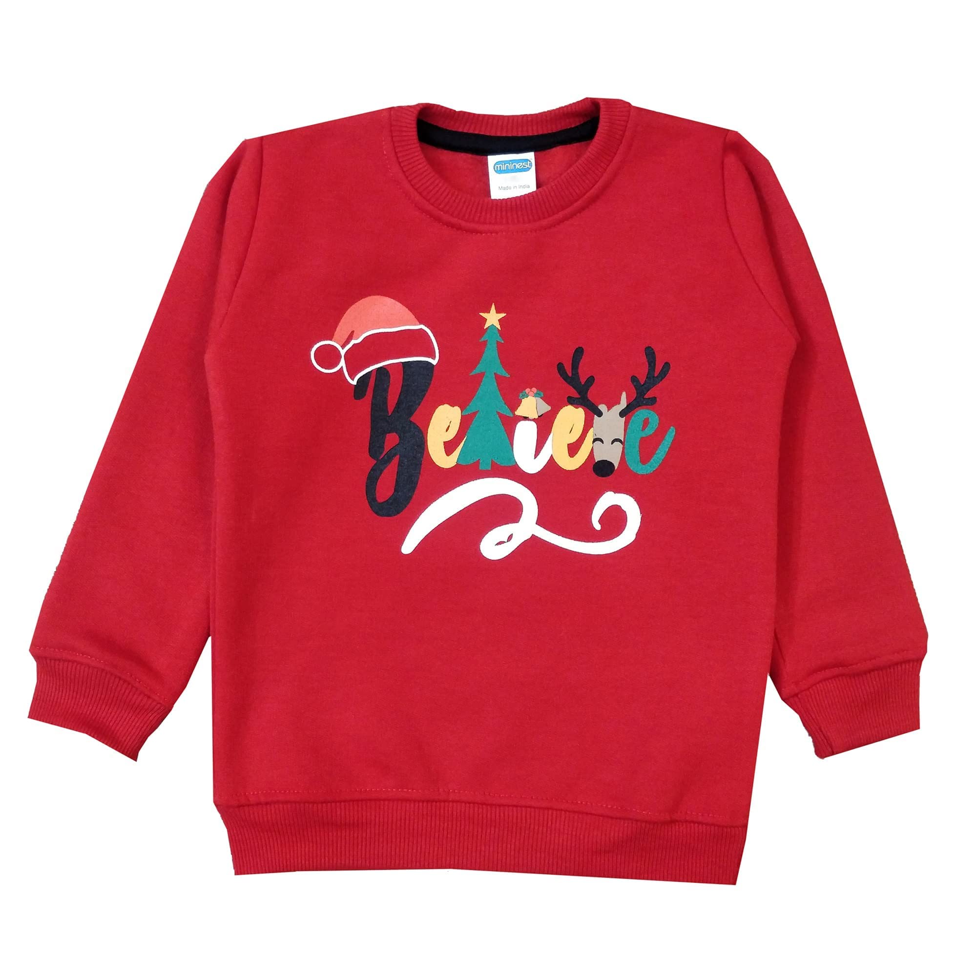 mininest Full Sleeves Warm Navy Blue Printed Sweatshirt Comfortable Lightweights Breathable Kids Cloth Soft Compfy Dress Designer Abstract Printed Suitable for Childeren (3-4 Year) 2