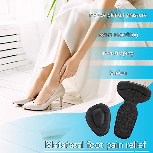 Miniatura 5 de 6 pares de almohadillas de tacón alto para zapatos cómodos insertos de talón de almohadillas de gel plantillas para mujeres y hombres zapatos