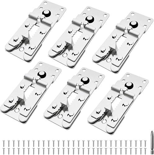 Miniatura 12 de Paquete de 2 tornillos conectores seccionales de sofá, conectores de sofá resistentes para seccionales, abrazaderas de sofá para hacer estancias
