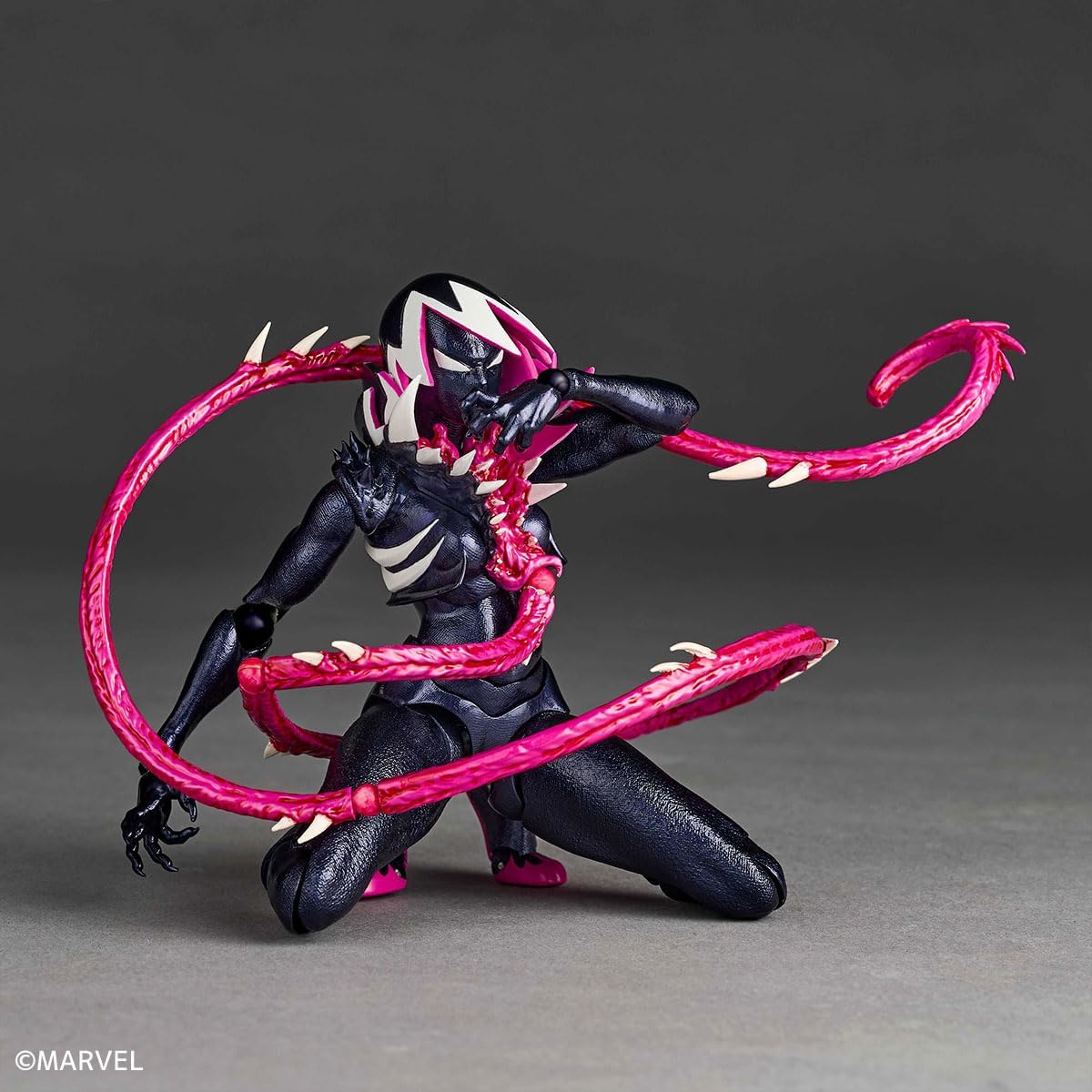 Kaiyodo Revoltech NR071 Amazing Yamaguchi Gwenom Total Height Approx. 5.9 inches (150 mm), Non-Scale, PVC, ABS, POM, Pre-Painted Action Figure