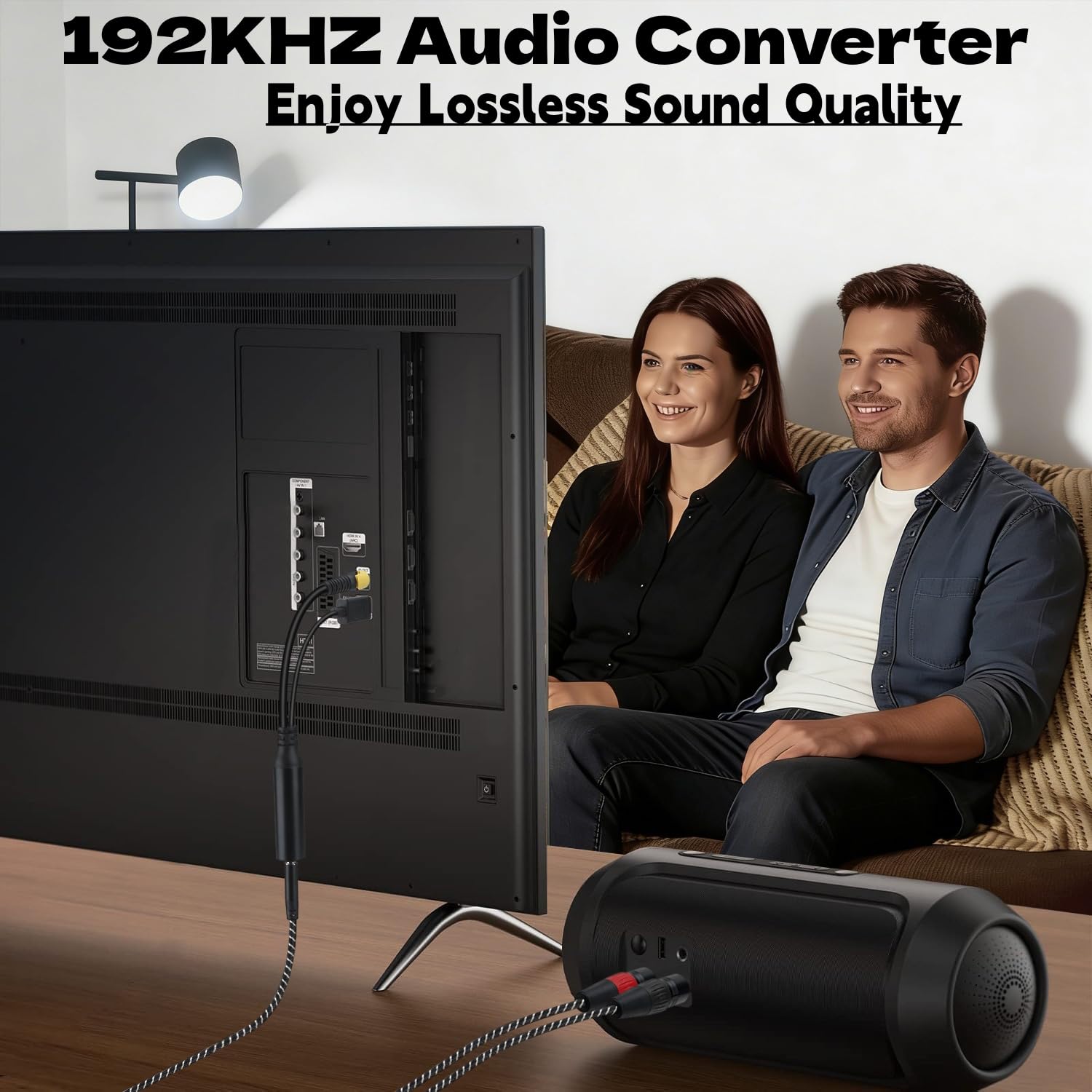 Convertitore da DAC ottico a doppio XLR, 192 KHz, cavo audio ottico a XLR maschio sbilanciato, convertitore audio da digitale ad analogico, per HDTV, DVD, set-top box (solo O-ptical a X LR)