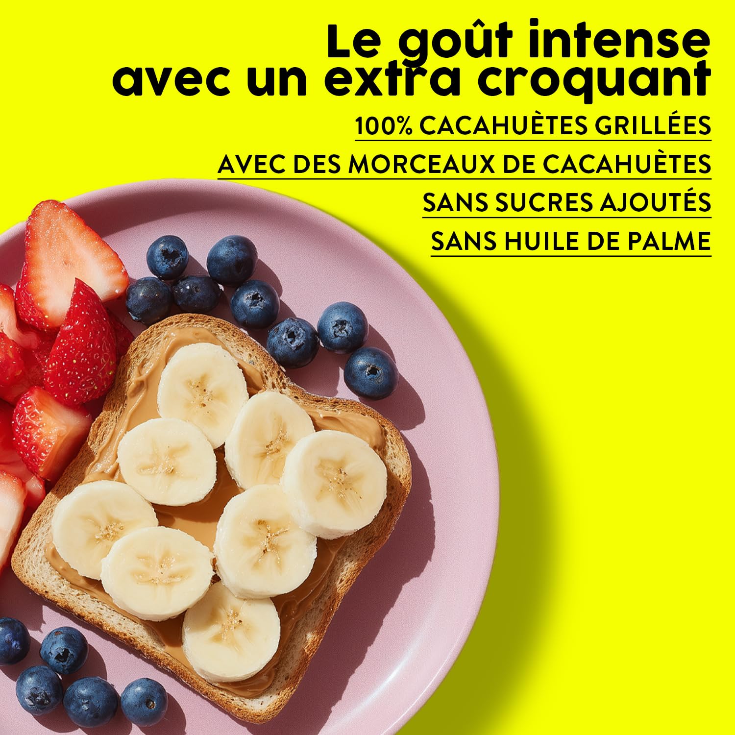 Beurre De Cacahuète Protéine Sans Sucre Crunchy, 1kg Peanut Butter, Beurre d Arachide 100% Naturel Sans Huile De Palme Dégraissé, Pate A Tartiner Protéinée