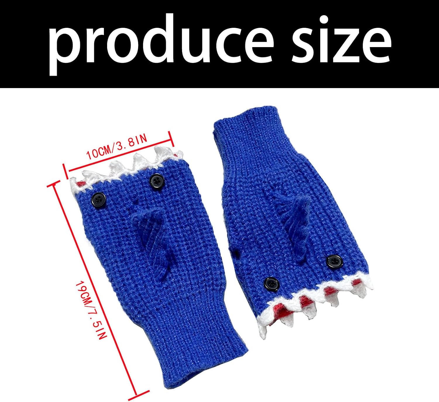 （1 Pack） Soft Winter Gloves Warm Mittens Half Finger Cartoon Mittens for Girls Winter Supplies