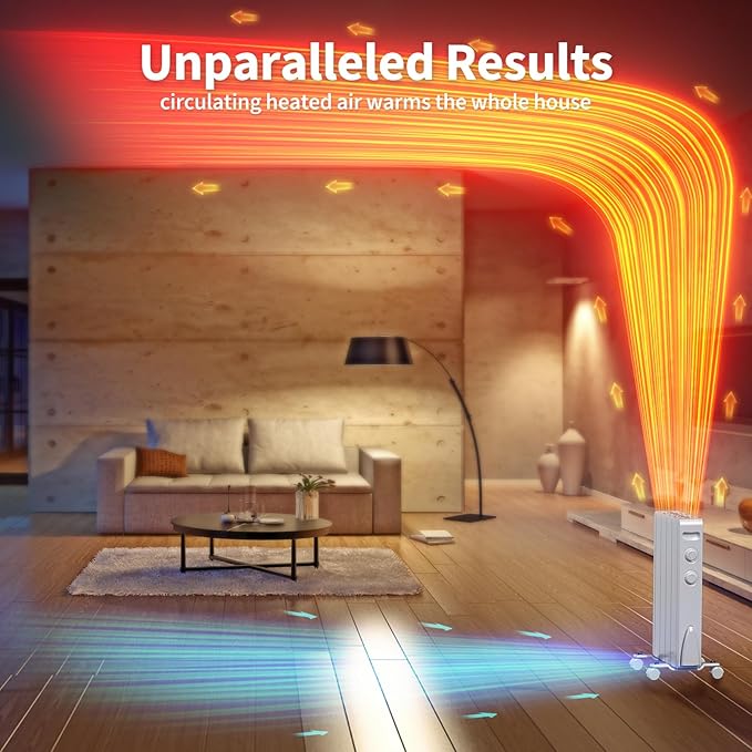 Calefactor Eléctrico de Panel 1500W con Termostato - Montaje Pared/Suelo miniatura 7