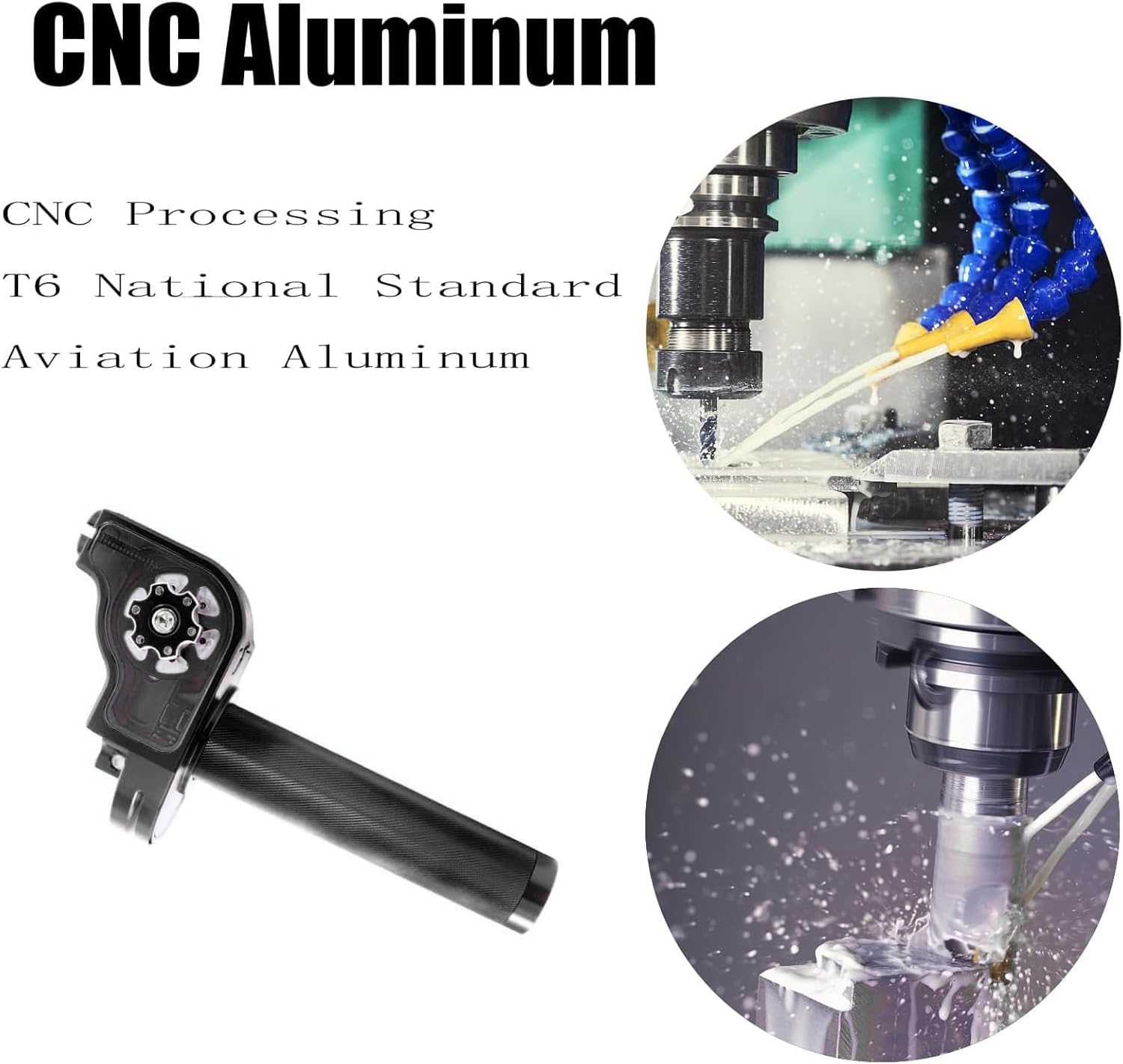 Motorcycle CNC Aluminum Universal Throttle Grip 7/8" 22mm Quick Twister with Throttle Cable Assembly for KLX CR CRF EXC XR CRF50 CRF230 50 70 110 125 230 250 Dirt Pit Bike Motorbike