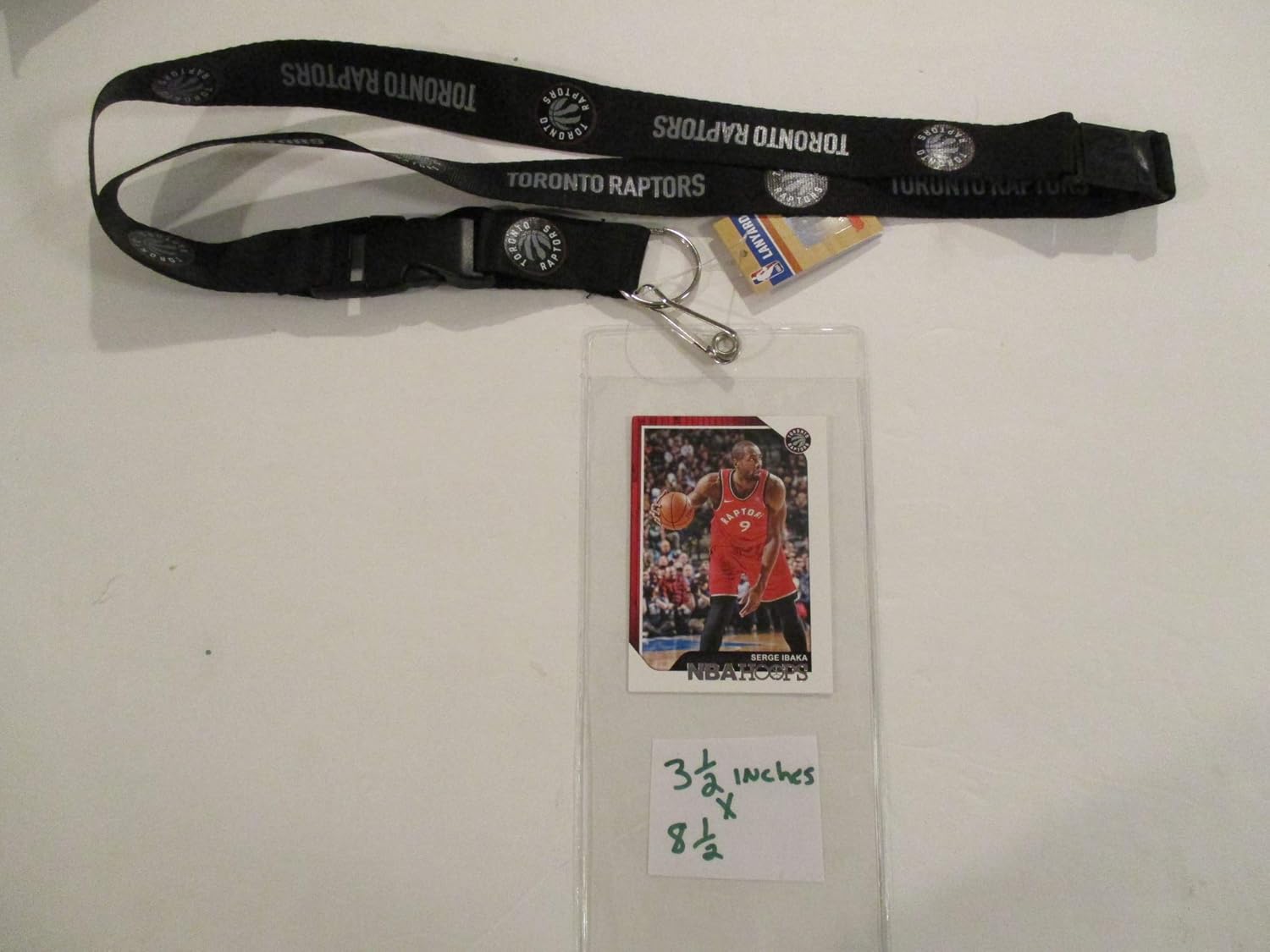 TORONTO RAPTORS BLACK LANYARD WITH TICKET HOLDER PLUS COLLECTIBLE ...