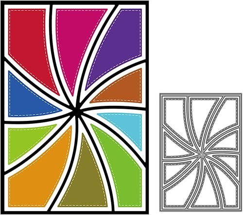 Miniatura 2 de Mvchifay Troqueles de corte para hacer tarjetas, troquelados de metal, herramienta de álbum de recortes, marco hueco, plantilla de perforación para