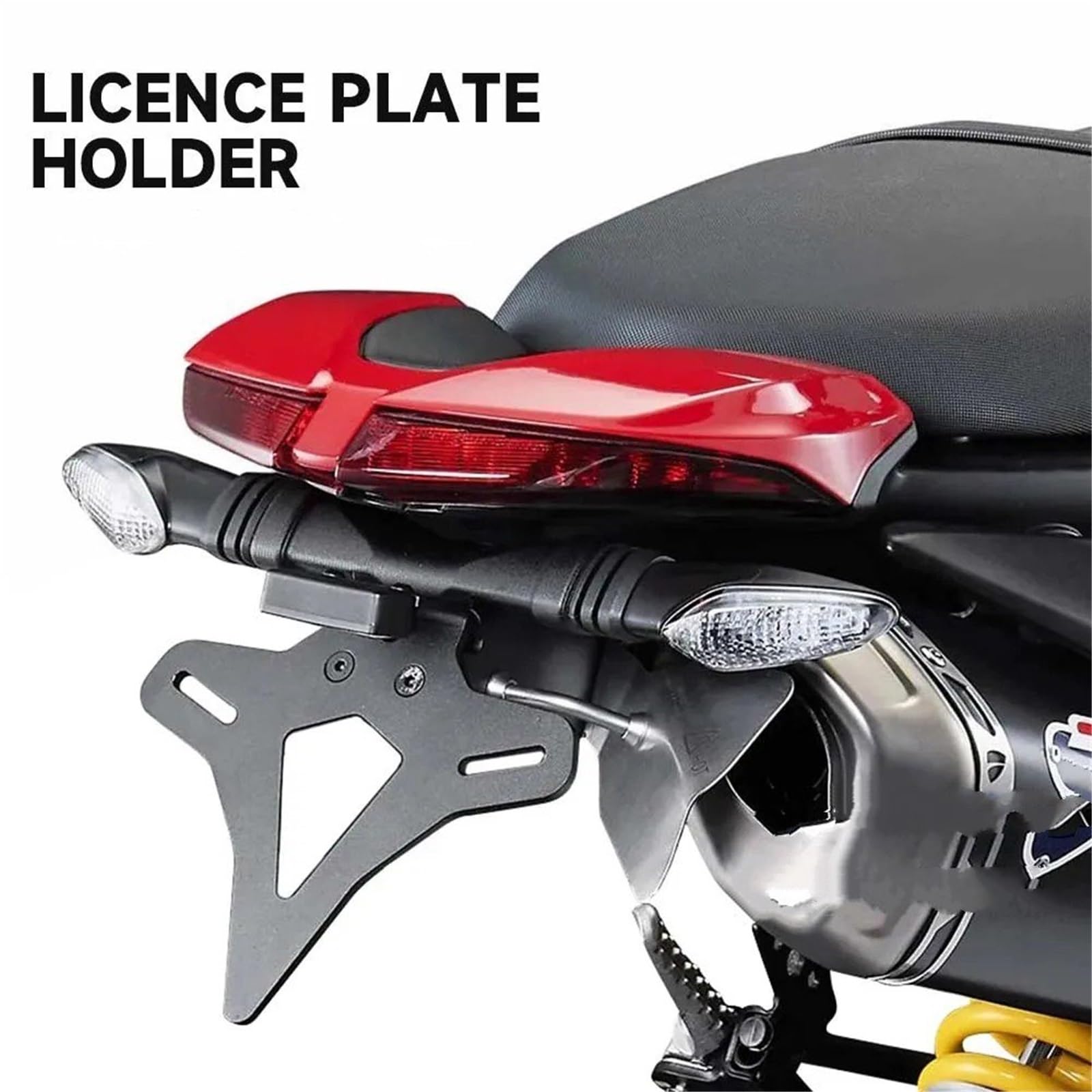 Per Ducati Per Hypermotard 950 2019+ Moto Posteriore Coda Corta Stock Porta Targa Contropunta Kit Staffa Telaio Moto Supporto Targa