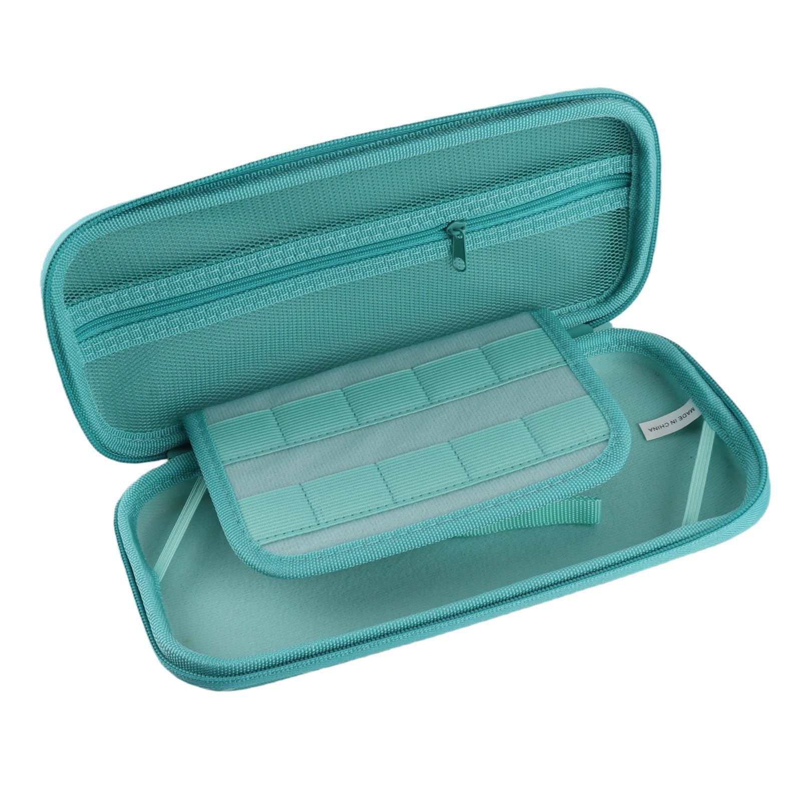 PUSOKEI Bolsa Protectora de Almacenamiento para Consola de Juegos, Funda Protectora Estuche de Almacenamiento para Animal Crossing ing Verde + White