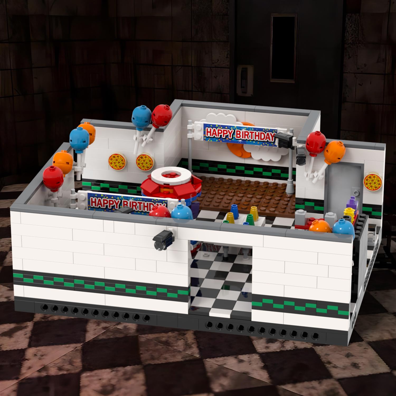 Amazon.co.jp: MOOXI-MOC FNAF ステージビルディングセット