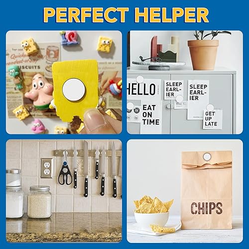 Miniatura 35 de DIYMAG 60 imanes pequeños de neodimio para refrigerador, mini botón de tierras raras para oficina, pizarra, cocina, profesores, manualidades