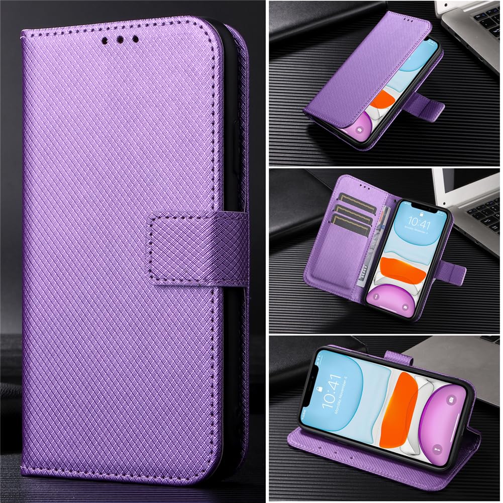 Étui Portefeuille Floral Pour Motorola Edge 60 Fusion - Cuir PU, Bandoulière, 9 Emplacements Cartes, Support