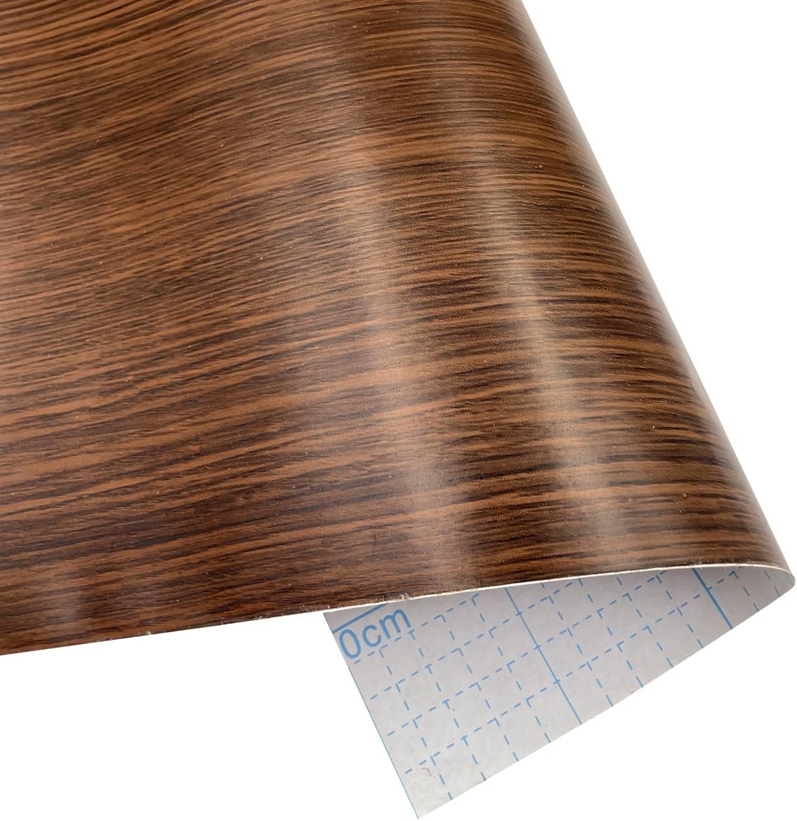 Wood Grain Wallpaper 32.8 ft Roll Revamp Pet House Camping Table Wall DIY Shelf Cabinet Liner Peel and Stick (L-393x17.7 Inch)