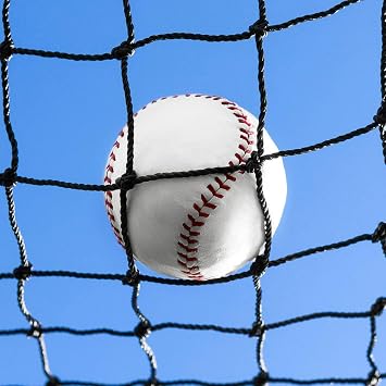 Baseball Backstop Nets | Professional Grade Sports Netting Available in 82 Sizes - 100% Weatherproof with Overlocked Edges