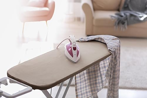 Miniatura 3 de Encasa Homes - Funda de repuesto para tabla de planchar con almohadilla extragruesa, colores lisos, elástica, (se adapta a tablas anchas estándar de