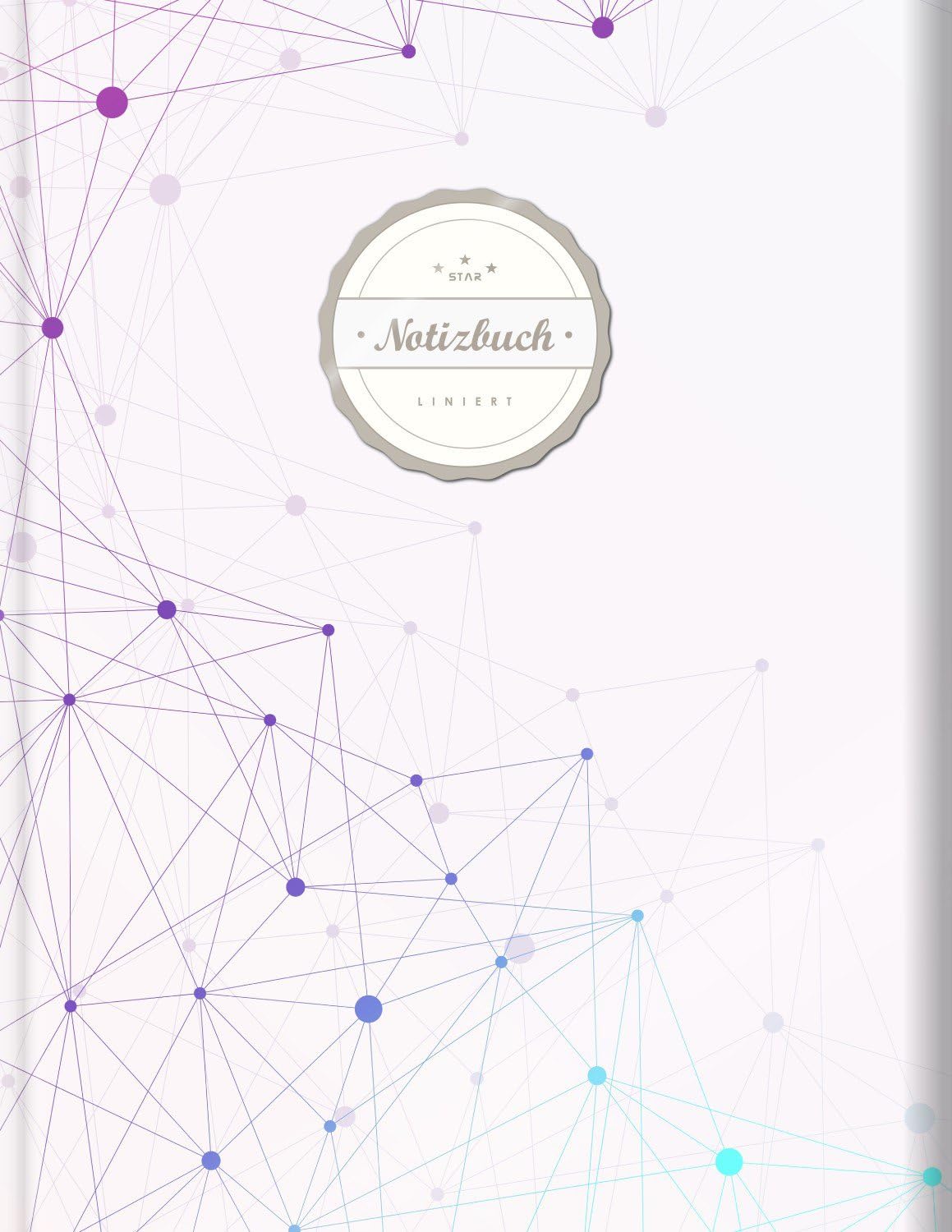 Liniertes Notizbuch (©Star, A4, 156 Seiten, Softcover) || Mit Register + Doppelrand + Lineatur 27 || Dickes Notizbuch, Fester Einband, Deutschheft, Schreibheft, Schulheft, Tagebuch, „Geometrie“