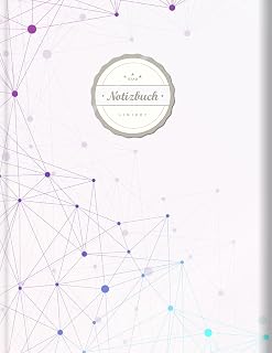 Liniertes Notizbuch (©Star, A4, 156 Seiten, Softcover) || Mit Register + Doppelrand + Lineatur 27 || Dickes Notizbuch, Fester Einband, Deutschheft, Schreibheft, Schulheft, Tagebuch, „Geometrie“