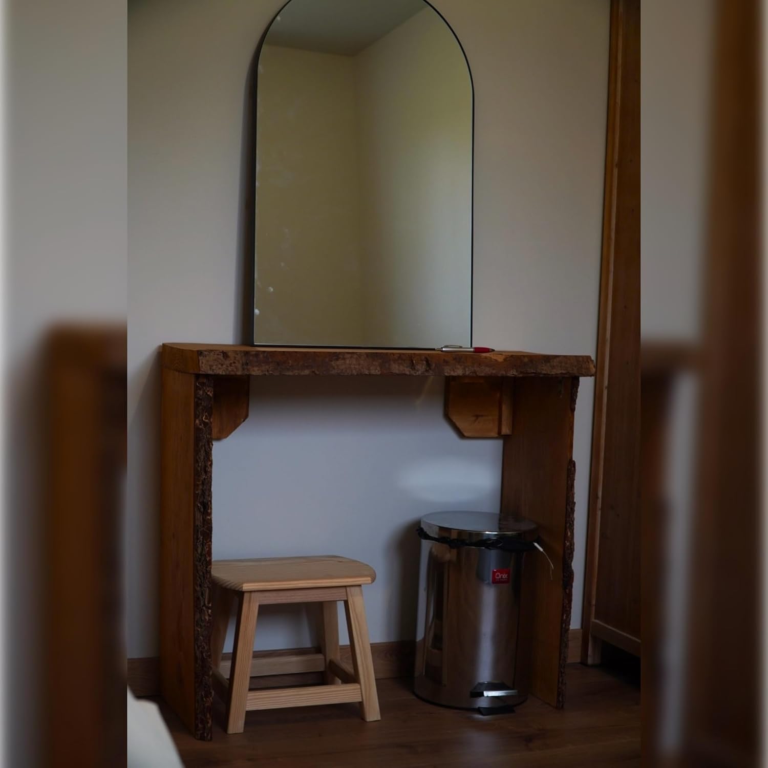 Aranaz Large Oval Stool without Varnish