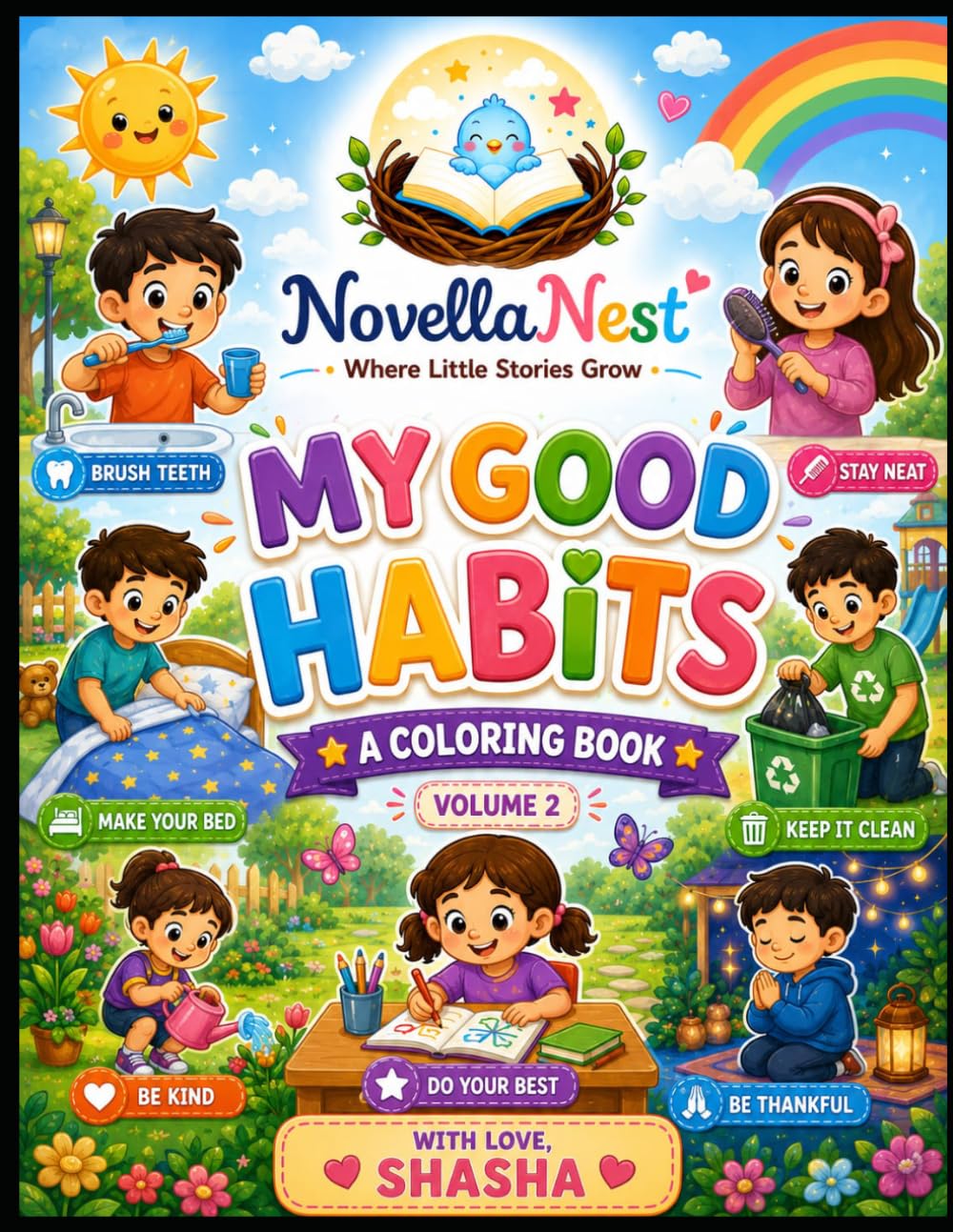 My Good Habits Coloring Book Volume 2: Good Habits Coloring Book for Kids Learn Healthy Daily Habits Through Fun and Easy Coloring Pages