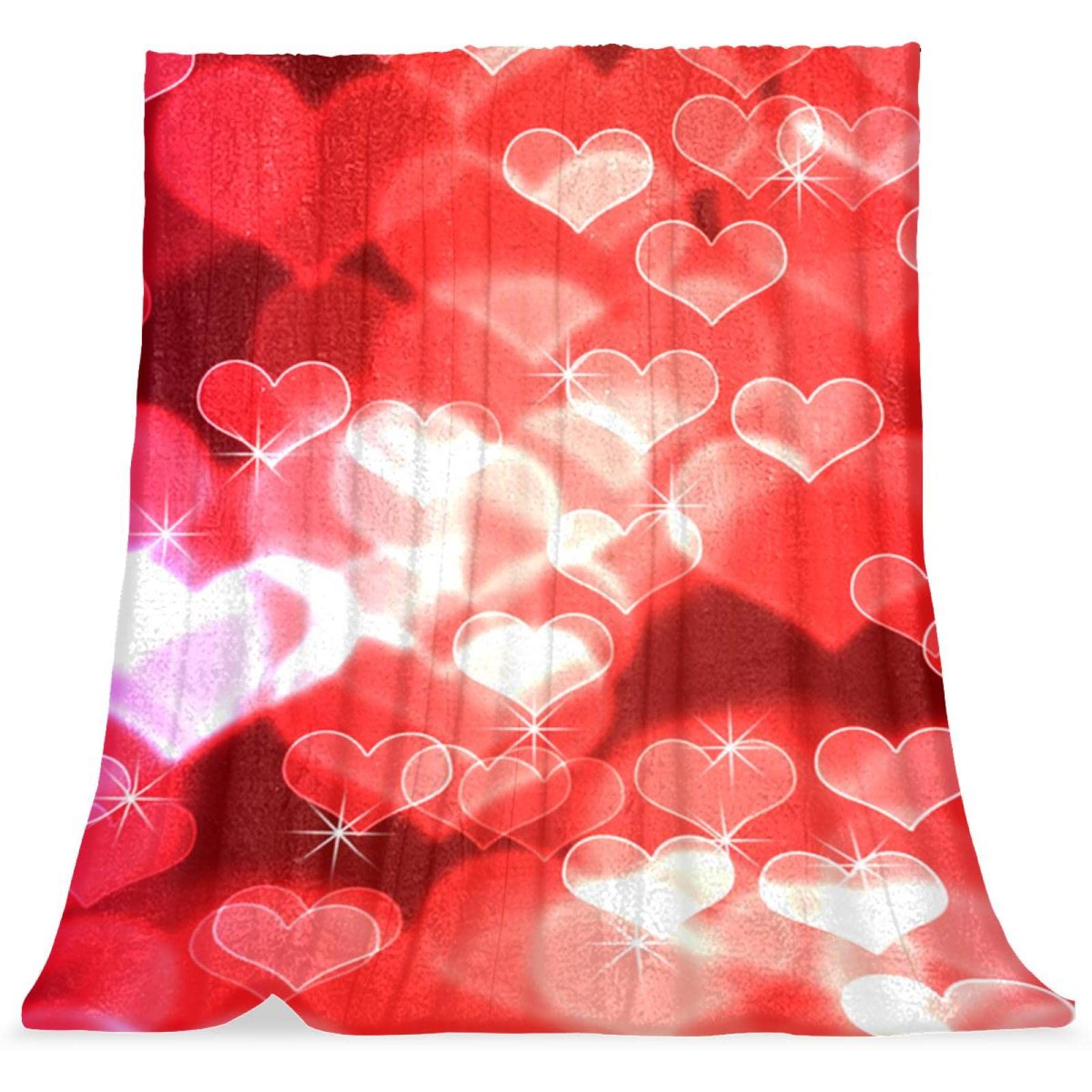 Saint Valentin Coeur Rouge couvre-lit TBOUOBT idée cadeau enfant