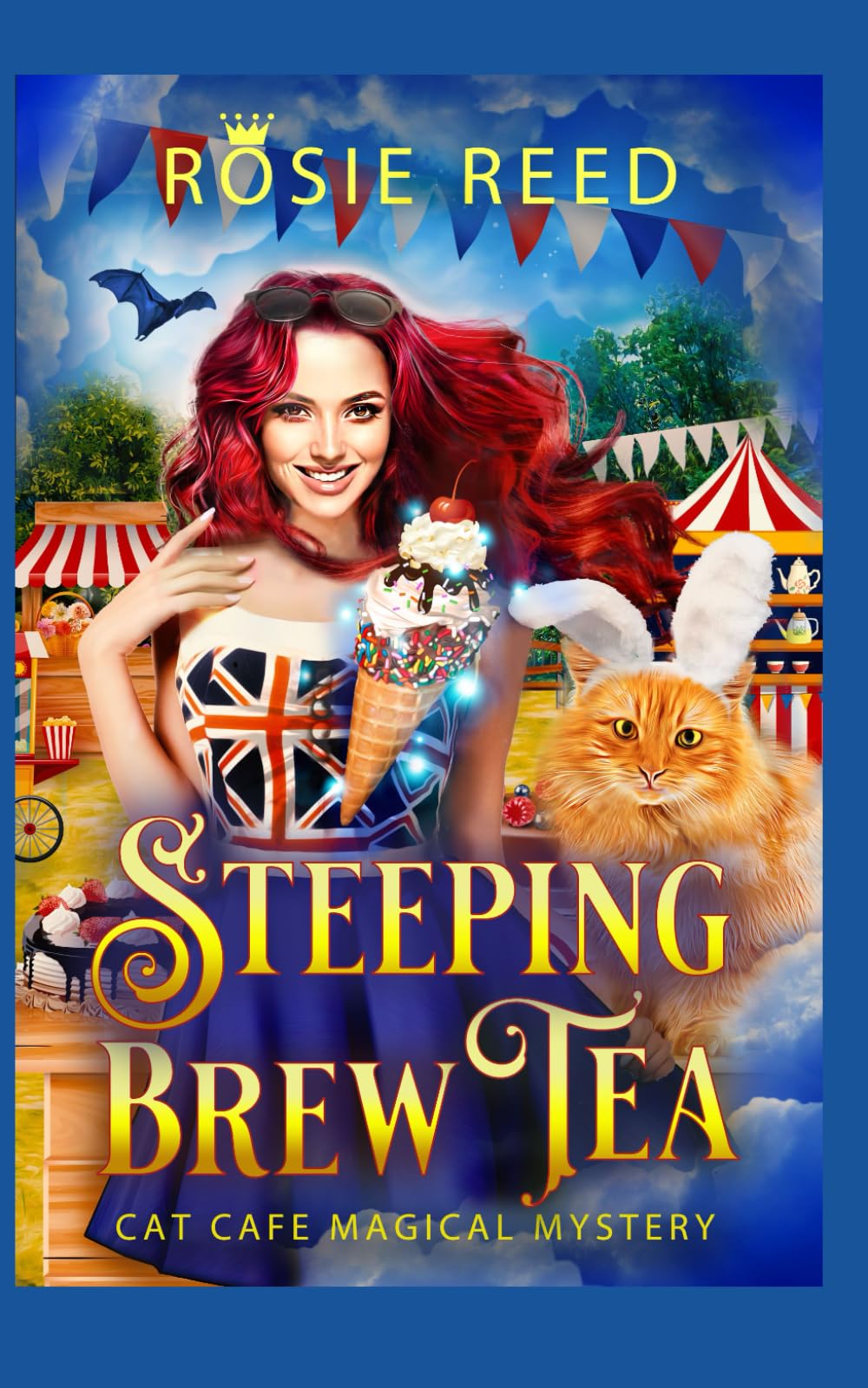 Steeping Brew Tea: A Paranormal Cozy Mystery (Cat Cafe Magical Mystery)