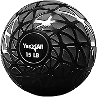 Vista 53 de Yes4All Slam Balls, 10-40lb Weighted Ball Weight, Durable PVC Sand Filled Workout Dynamic Slam Ball for Core Strengthen
