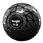 Yes4All Slam Balls, 10-40lb Medicine Ball Weight, Durable PVC Sand Filled Workout Dynamic Medicine Ball for Core Strengthen