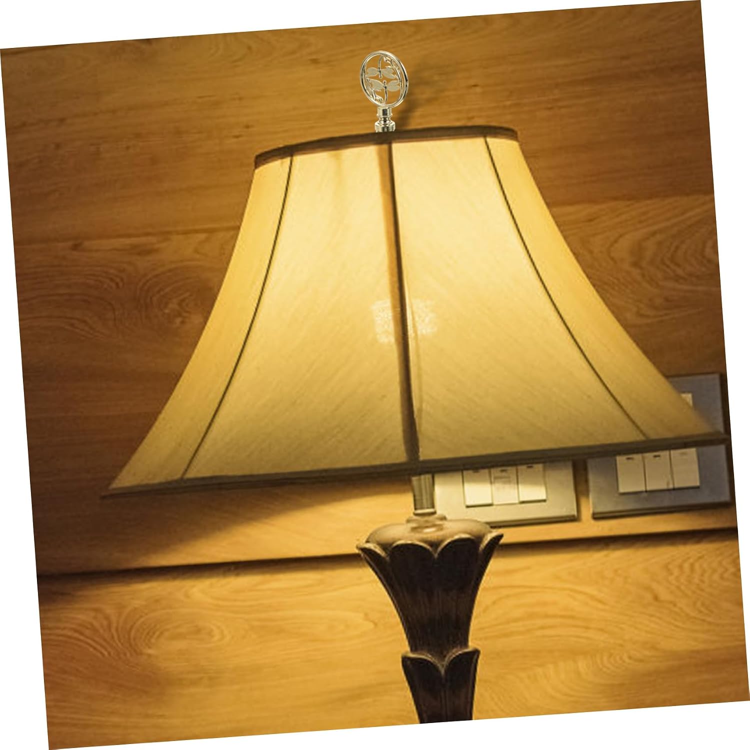 Holibanna Chic Lamp Finial Replacement Solid Design Tapped Light Knob Decoration for Table and Floor Lamps for Shade Enhancements
