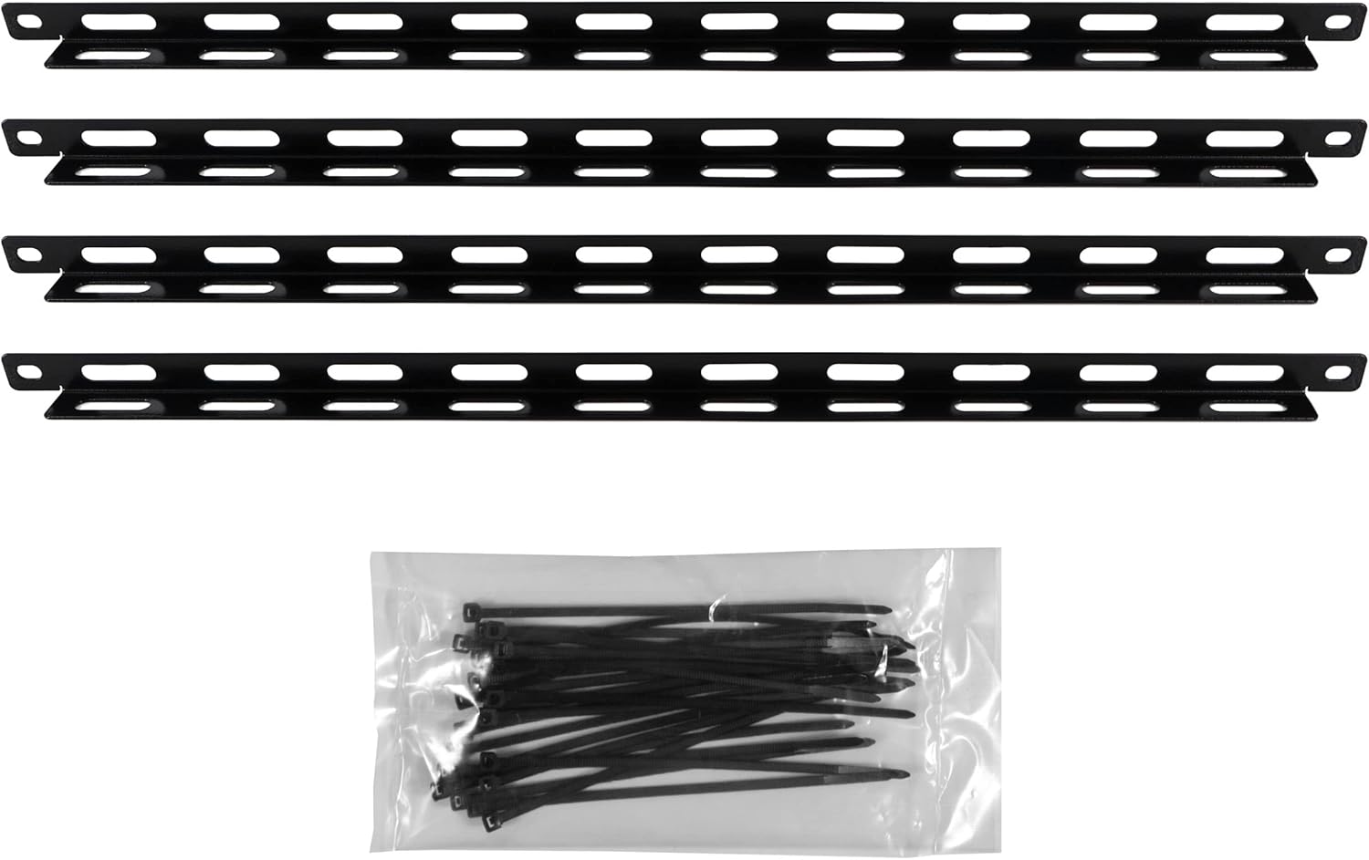 ECHOGEAR Rack Cable Management Tie Bar Kit Includes 4X 1U
