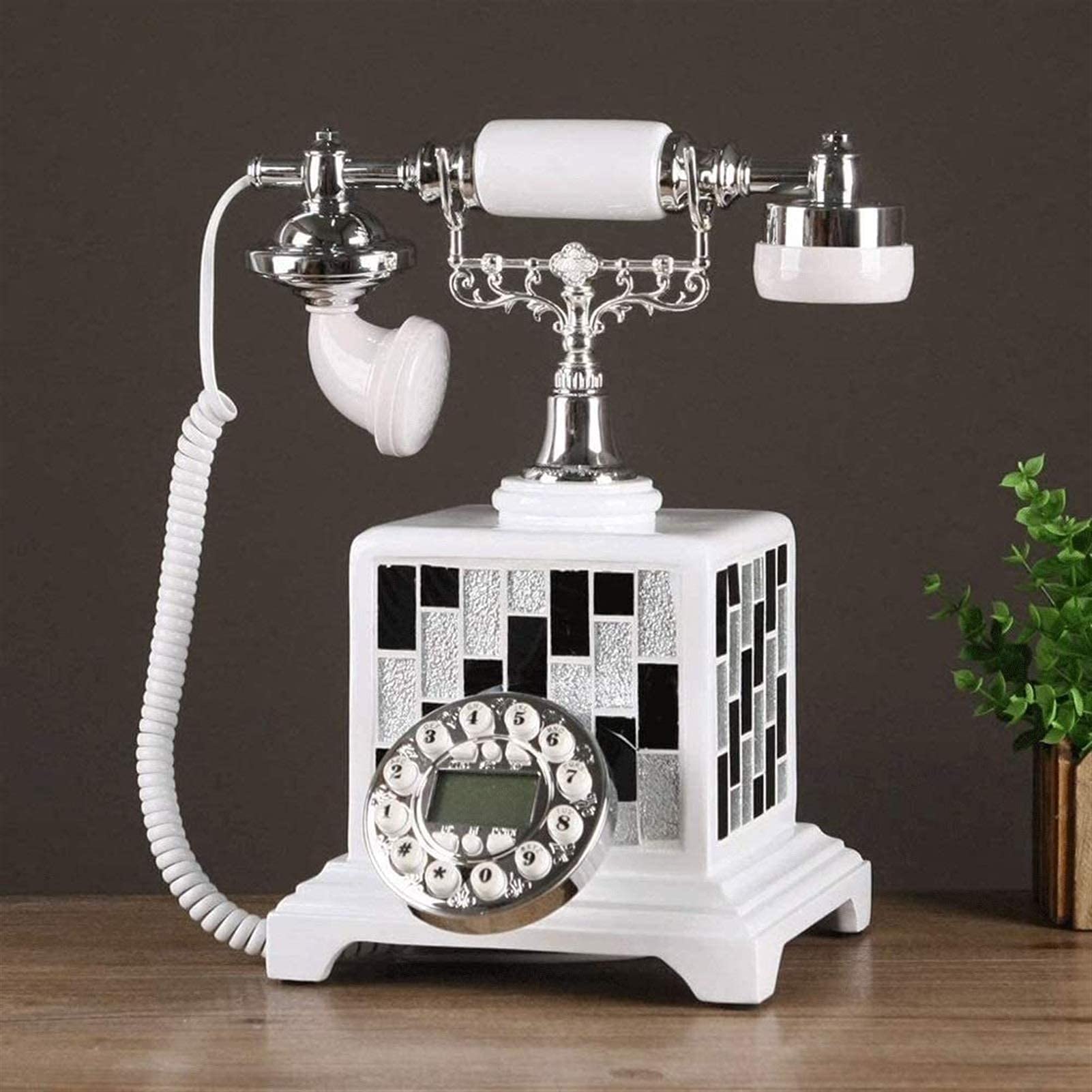 アンティーク 置き物 電話 Amazon.co.jp: 回転式ダイヤル電話、レトロな固定電話、ヨーロッパ