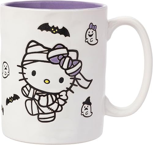 Miniatura 119 de Silver Buffalo Sanrio Hello Kitty and Friends Kuromi Poses - Taza de cerámica, 20 onzas