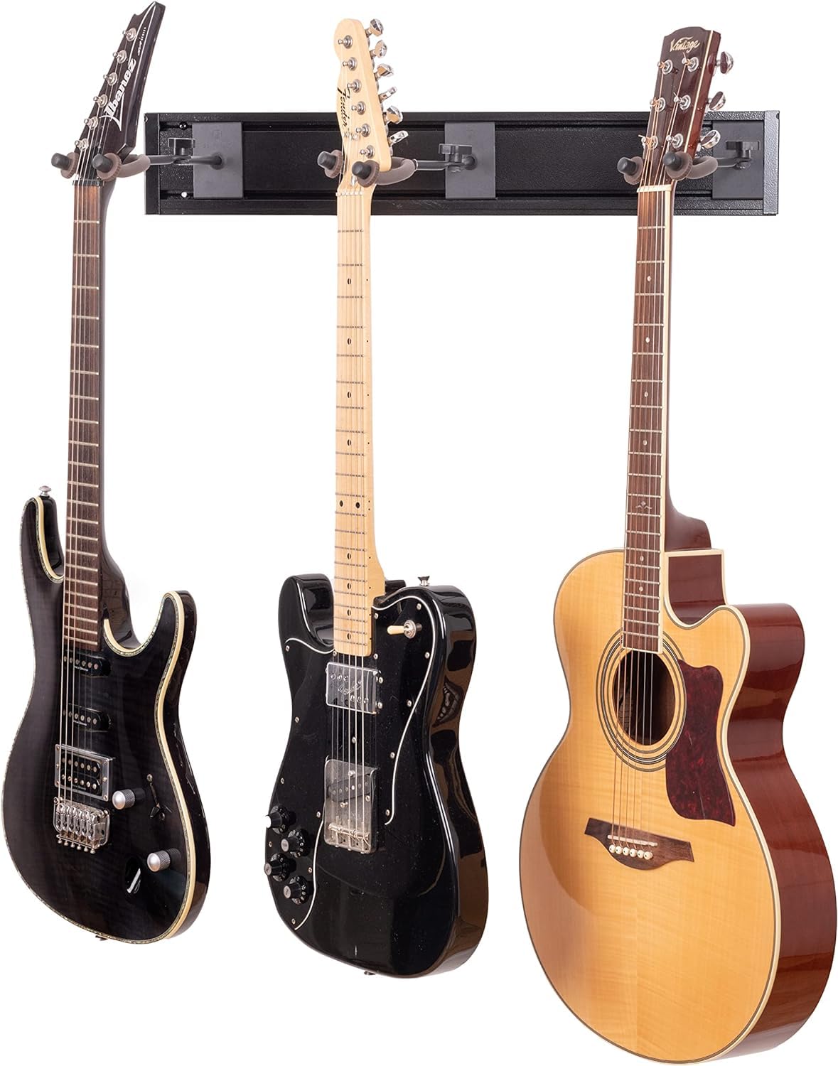 Gitarren-Wandhalterung aus Metall von Guitar Lab | Hält 3 Gitarren | Perfekte Wandhalterung für E-Gitarren/Bassgitarren/Akustikgitarren