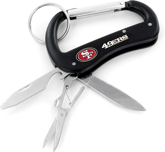Aminco NFL Las Vegas Raiders Carabiner Multi-Tool Keychain