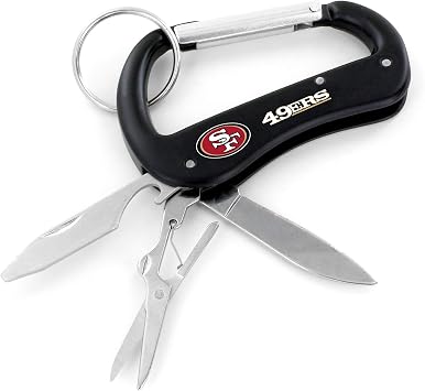 Aminco NFL Las Vegas Raiders Carabiner Multi-Tool Keychain