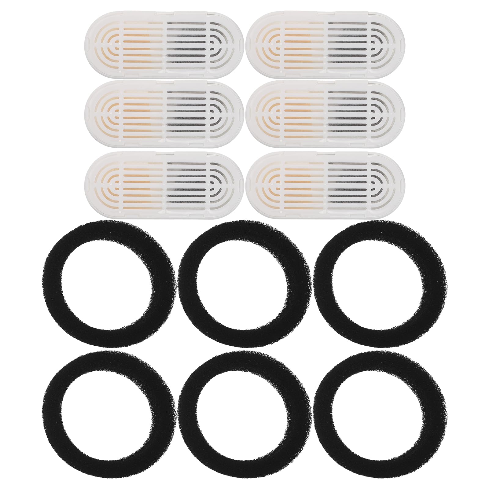 Filtro rectangular para fuente de agua de mascotas compatible pack 12 cartuchos perros y gatos