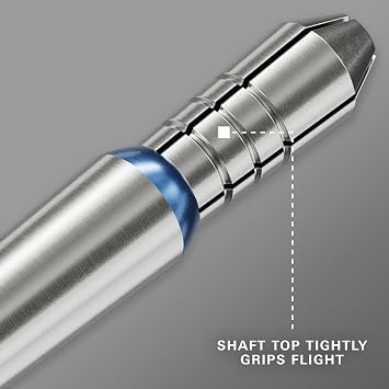 Target Darts Phil Taylor Gx2 Raw Power Titanium Dart Shaft, Short/Intermediate/Medium | Player Edition Aluminium Shafts, 2BA Thread, Professional Dart Accessories