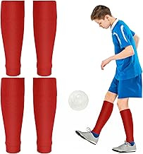 Abeillo 2 Paar Fußball Sleeves Tubes Sportsocken, Atmungsaktive Trainingssocken für Kinder Jungen Radfahren Laufen Basketball Fußball Stutzen