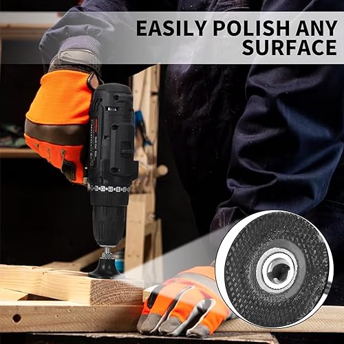 Miniatura 4 de Paquete de 3 soportes de disco de acondicionamiento de 1 pulgada, 2 pulgadas, 3 pulgadas, vástago de 2-1/4 pulgadas, compatible con discos de la