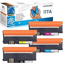 LOSMANN 117A Toner Set Compatible with HP 117A Toner with Chip for HP Colour Laser 150a 179fwg 178nwg 179fnw 178nw 150nw 178 179 W2070A W2071A W2072A W2073A (Black Cyan Yellow Magenta 4-Pack)