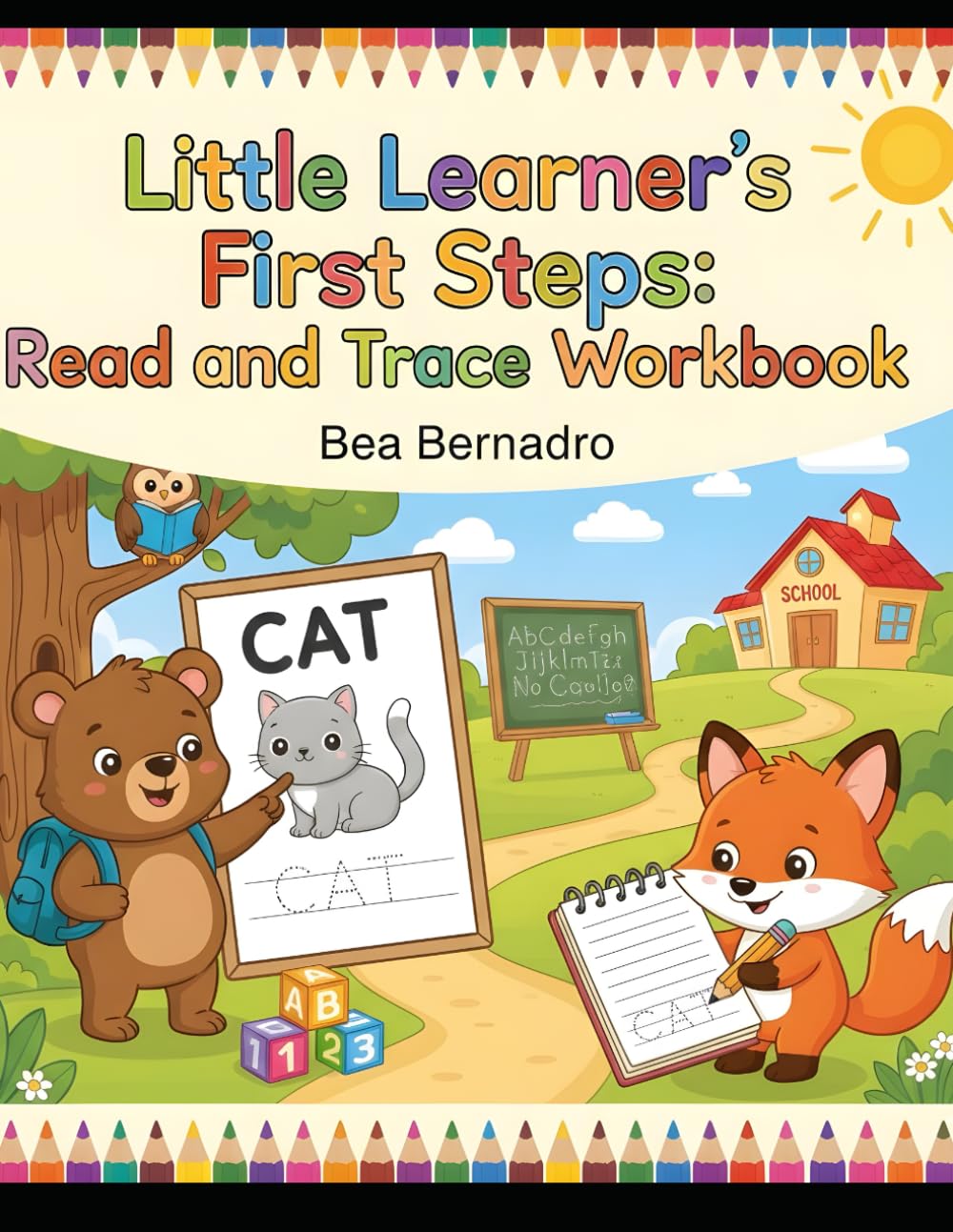Little Learner’s First Steps: Read and Trace Workbook: My First Phonics & Sight Words Workbook for Kids Ages 5-7 | Fun Animal Illustrations to Color with Letter Tracing and Early Reading Sentences      Paperback – Large Print, February 23, 2026