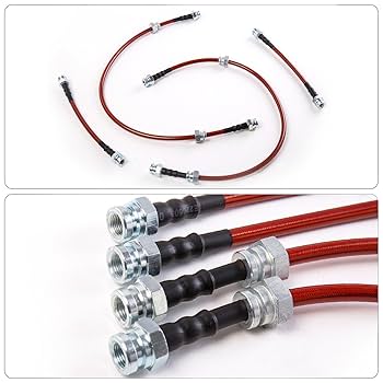 れん　S Amazon.com: AJP Distributors Red Stainless Steel Braided Oil