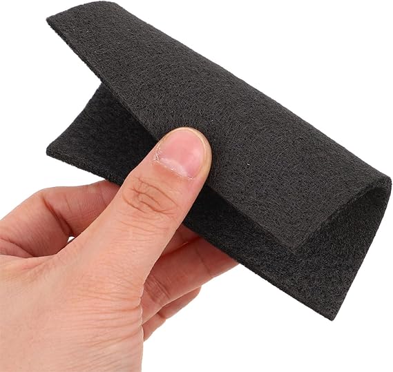 Vacuum Furnace Insulation Felt Graphite Carbon Felt Thermal Protection Soft Graphite for Lab and Industrial Use 2 Pack 3.93 X 3.93 X 0.39 in
