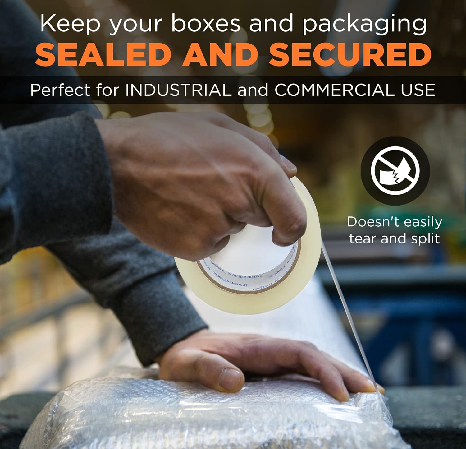 Blасk Frіdау 🔥 [3 Pack] Clear Packing Tape Rolls Refill - 110 Yards x 1.9 Inches x 2.6 mil Heavy Duty Packaging Box Tape for Shipping - Adhesive Package Tape for Moving and Storing Boxes - Home and Business Use